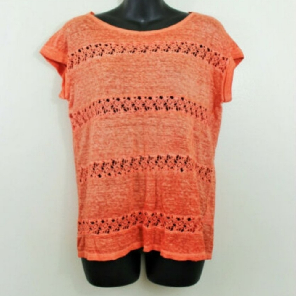 Akemi + Kin Small Cap Sleeve Linen Top